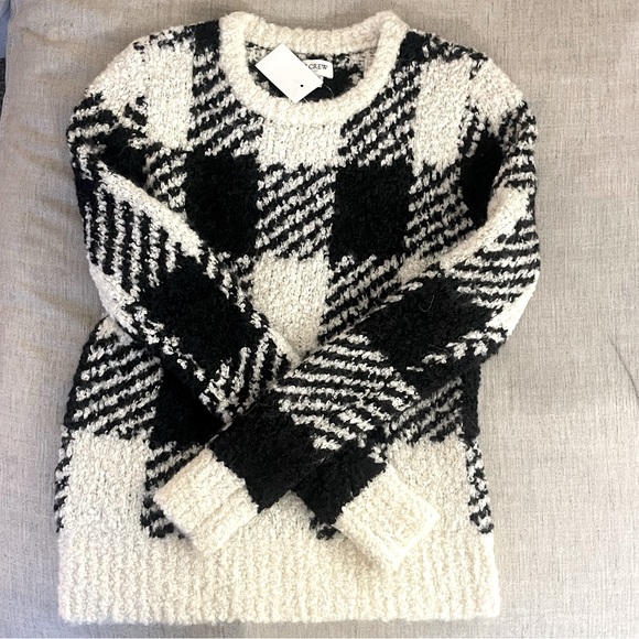 NWT J Crew Buffalo-Check Plaid Sweater - Picture 3 of 7